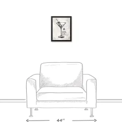 Outlet Creep Drink And Be Scary Framed Canvas Art Print Halloween