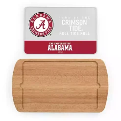 Kirklands Home Serving & Entertaining|Crimson Tide Wood and Glass Serving Board