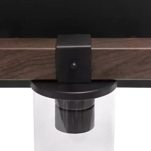 Kirklands Home Flush Mount Lighting|Crossbeam Vanity Flushed Mount Shade Brown
