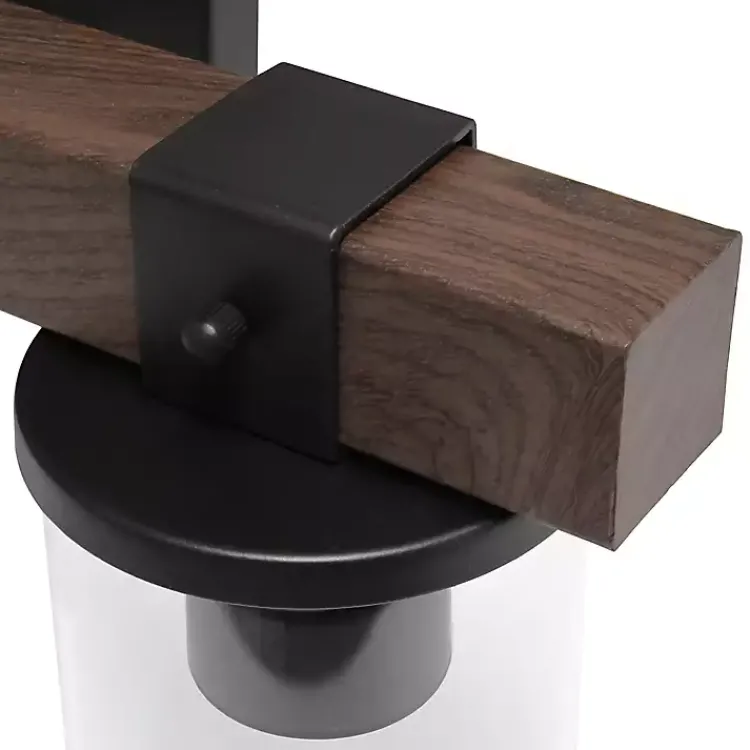 Kirklands Home Flush Mount Lighting|Crossbeam Vanity Flushed Mount Shade Brown