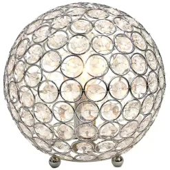 Kirklands Home Table Lamps|Crystal Ball Sequin Table Lamp