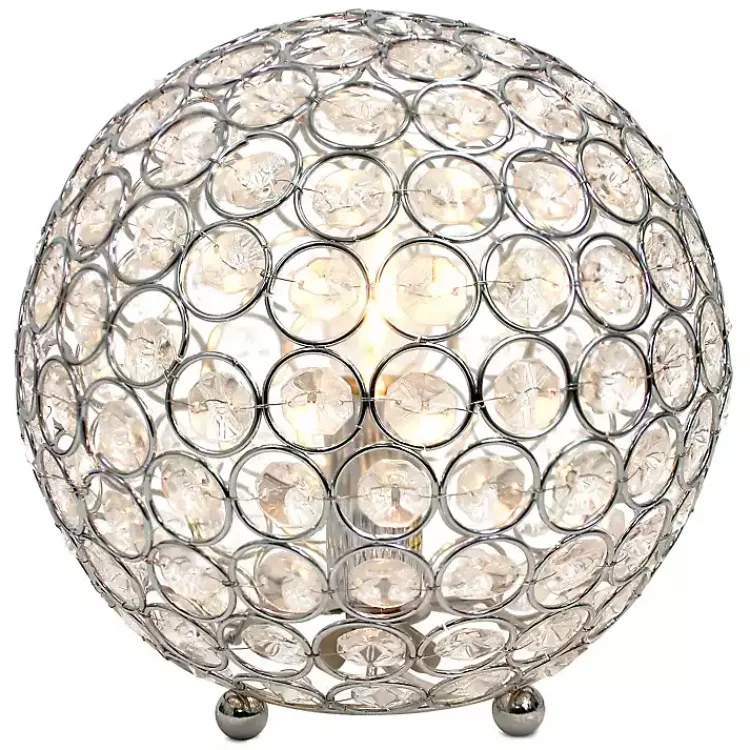 Kirklands Home Table Lamps|Crystal Ball Sequin Table Lamp