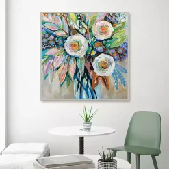 Kirklands Home Canvas Art|Curious Bouquet Framed Canvas Art Print