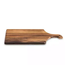 Kirklands Home Serving & Entertaining|Curved Handle Acacia Wood Cutting Board Brown