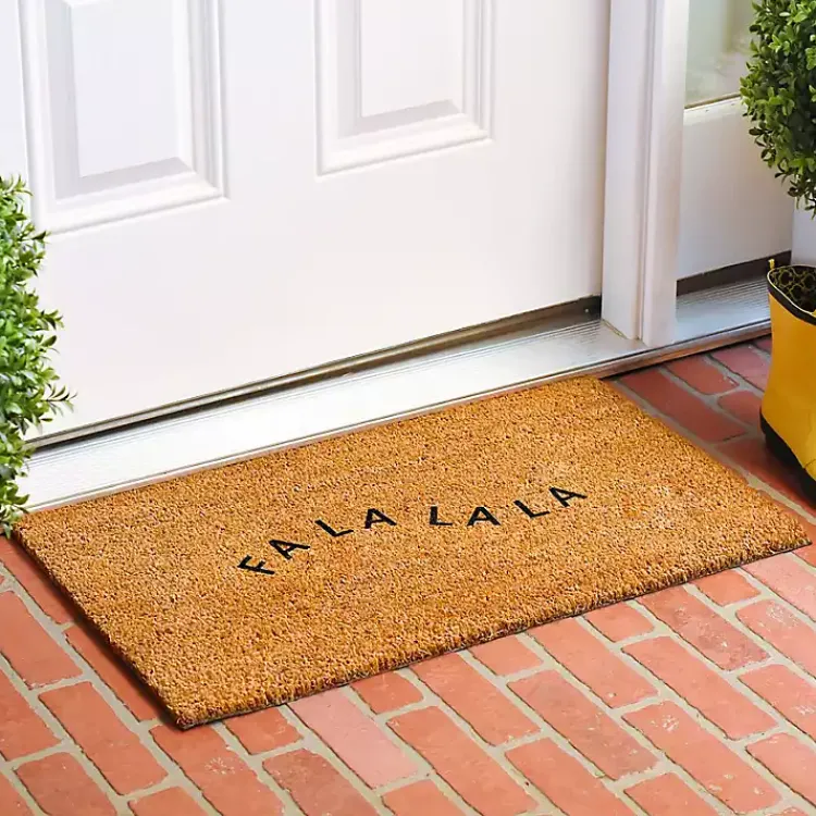 Kirklands Home Doormats|Curvy Fa La La Coir Doormat