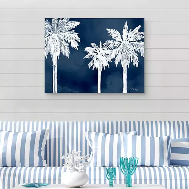 Kirklands Home Canvas Art|Cyano Palms Canvas Art Print, 40x30 in.