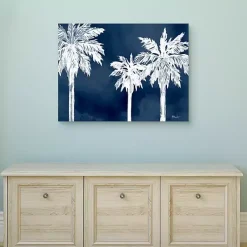 Kirklands Home Canvas Art|Cyano Palms Canvas Art Print, 40x30 in.