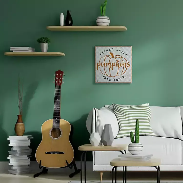 New Daily Farm Picked Pumpkins Canvas Wall Art Fall