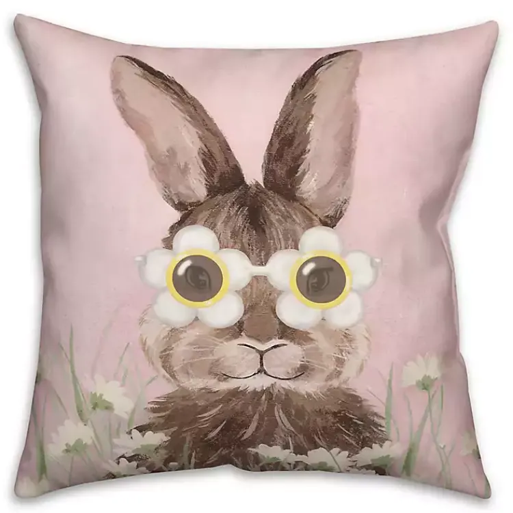 New Daisy Sunnies Bunny Indoor/Outdoor Pillow Pillows