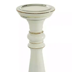 Hot Daisy White Rustic 3-pc. Candle Holder Set Candle Holders