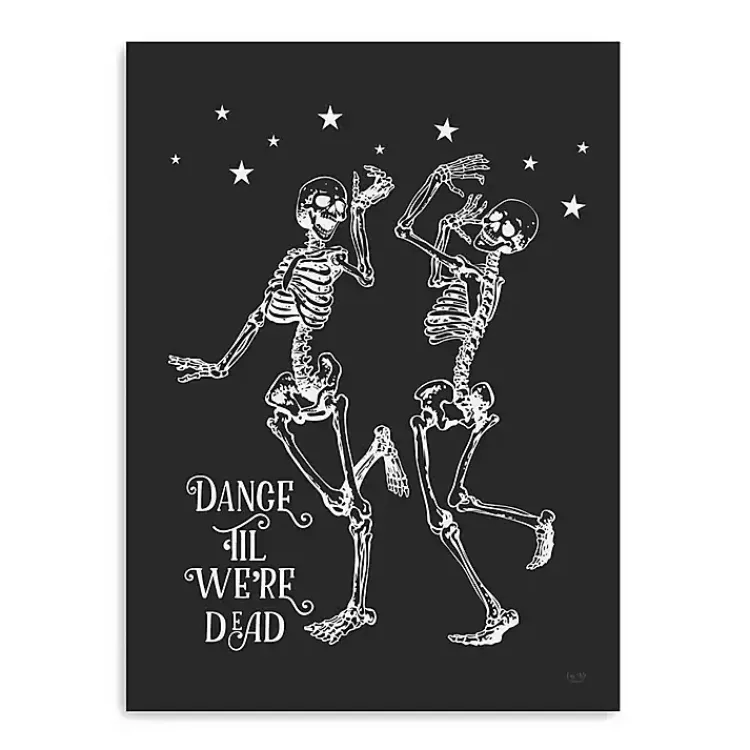 New Dance 'Til We’re Dead Canvas Art Print Halloween