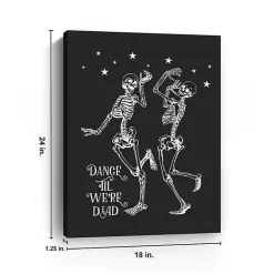 New Dance 'Til We’re Dead Canvas Art Print Halloween
