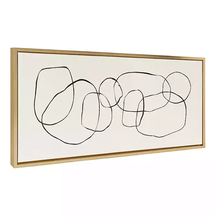 Kirklands Home Canvas Art|Dancing Circles Framed Canvas Art Print