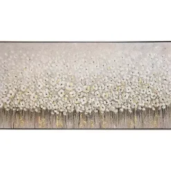 Kirklands Home Canvas Art|Dancing Flowers Textured Canvas Art Print