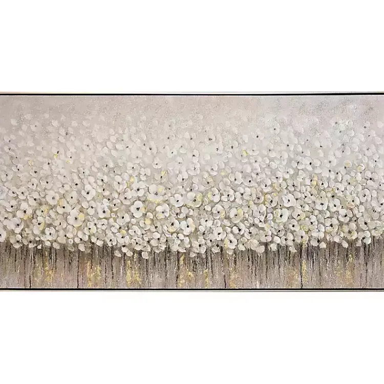 Kirklands Home Canvas Art|Dancing Flowers Textured Canvas Art Print