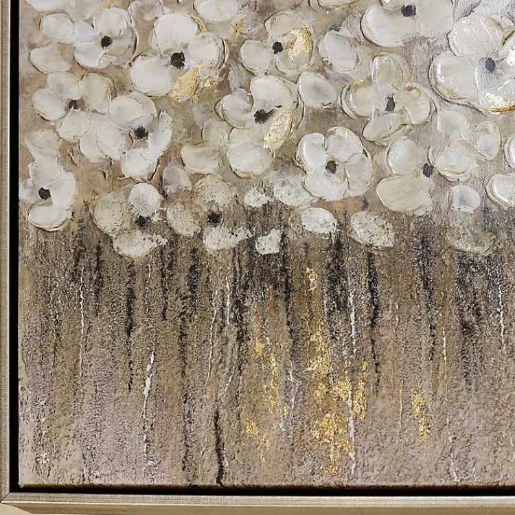 Kirklands Home Canvas Art|Dancing Flowers Textured Canvas Art Print