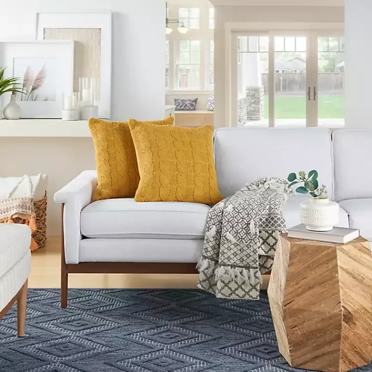 Dandelion Cable Knit Throw Pillows, Set of 2 Pillows