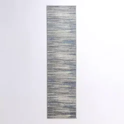 Kirklands Home Area Rugs|Dark Blue Claire Modern Runner, 2x8