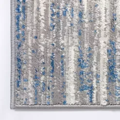 Kirklands Home Area Rugs|Dark Blue Claire Modern Runner, 2x8