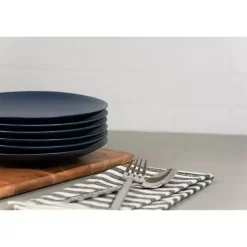 Kirklands Home Dinnerware|Dark Classic Coupe Salad Plates, Set of 6 Blue
