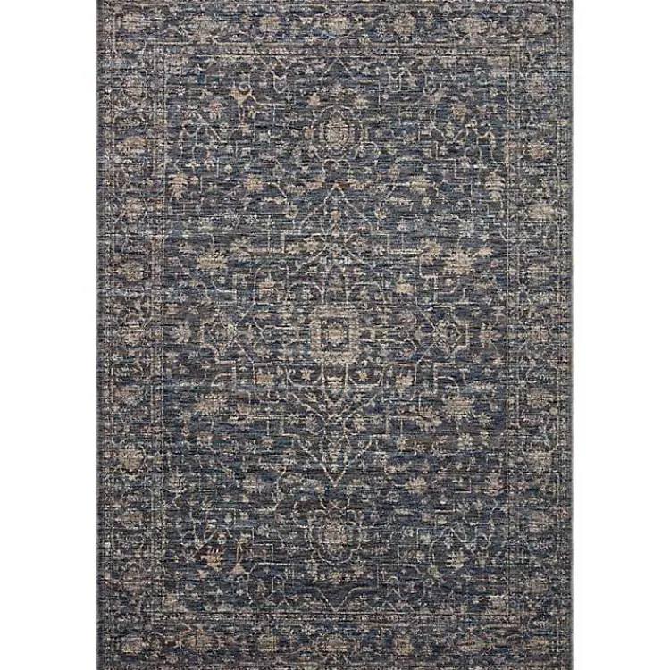 Kirklands Home Area Rugs|Dark Sorrento Medallion Area Rug, 5x7 Blue