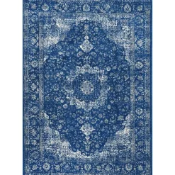 Kirklands Home Area Rugs|Dark Verona Area Rug, 5x7 Blue