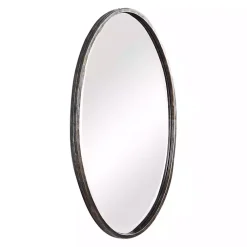 Kirklands Home Framed Mirrors|Dark Bronze Oval Wall Mirror