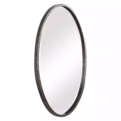 Kirklands Home Framed Mirrors|Dark Bronze Oval Wall Mirror