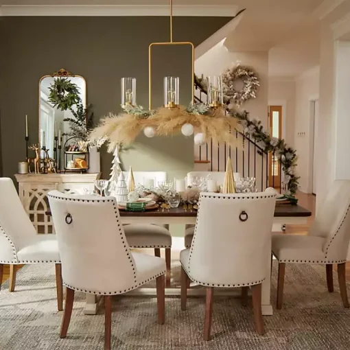Kirklands Home Dining Tables|Dark Brown and Ivory Jackson Dining Table
