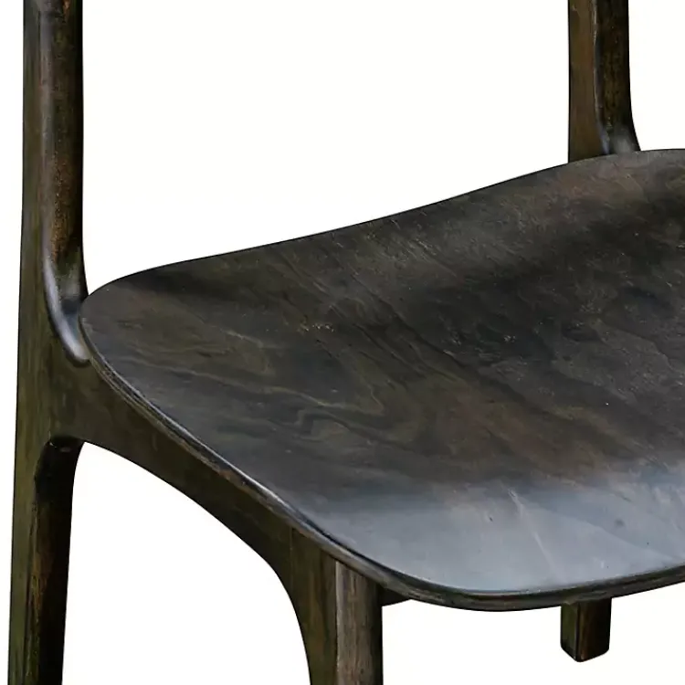 Kirklands Home Dining Chairs|Dark Mid-Century Modern Chairs, Set of 2 Brown