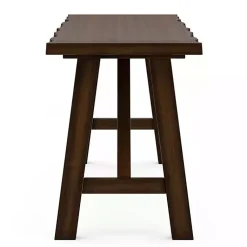 Kirklands Home Benches & Ottomans|Dark Wood Live Edge Bench Brown