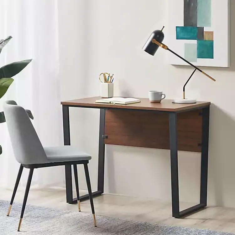 Kirklands Home Office Furniture|Dark Coffee Wood Computer Desk