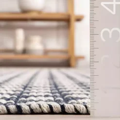 Kirklands Home Area Rugs|Dark Gray and Ivory Dainty Diamond Area Rug, 5x8