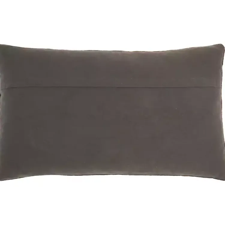 Hot Dark Beaded Deco Lumbar Pillow Pillows
