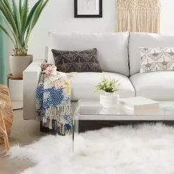 Hot Dark Beaded Deco Lumbar Pillow Pillows