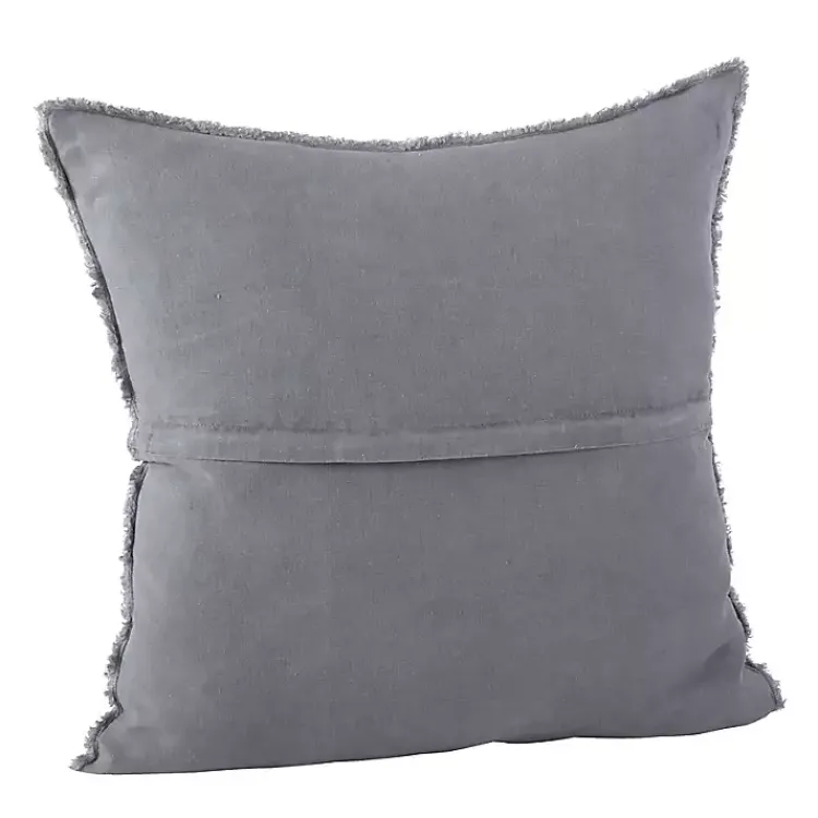 Discount Dark Fringed Edge Pillow Pillows