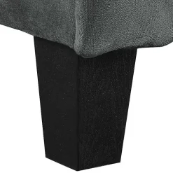 Kirklands Home Sofas & Loveseats|Dark Kelly Microfiber Rolled Arm Loveseat Gray