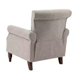Kirklands Home Accent Chairs|Dark Miriam Nailhead Trim Armchair Gray