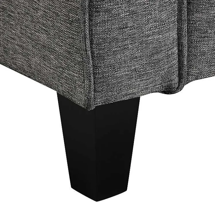 Kirklands Home Accent Chairs|Dark Performance Fabric Danna Accent Chair Gray