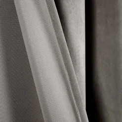 Kirklands Home Curtains & Drapes|Dark Prima Velvet Curtain Panel Set, 108 in. Gray