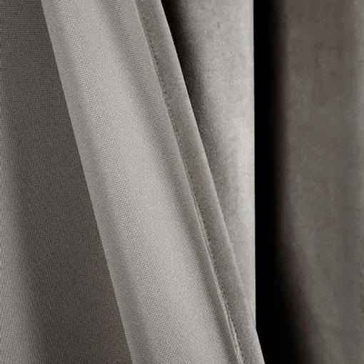 Kirklands Home Curtains & Drapes|Dark Prima Velvet Curtain Panel Set, 108 in. Gray