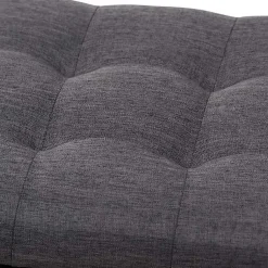 Kirklands Home Entryway Furniture|Dark Tufted Contemporary Storage Bench Gray