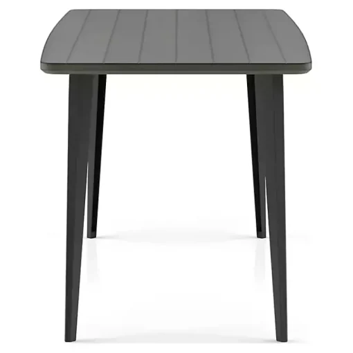 Kirklands Home Dining Tables|Dark Wood and Metal Dining Table Gray