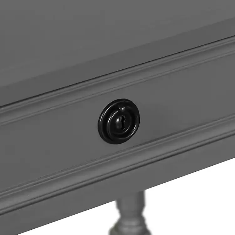 Kirklands Home Accent & End Tables|Dark Wood Barrett Accent Table Gray