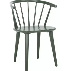 Kirklands Home Dining Chairs|Dark Blanchard Dining Chairs, Set of 2 Green