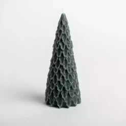 Hot Dark Christmas Tree Pillar Candle, 7 in. Christmas Fragrance