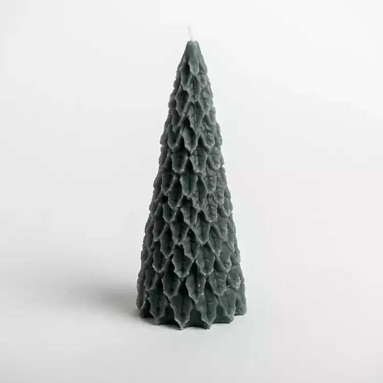 Hot Dark Christmas Tree Pillar Candle, 7 in. Christmas Fragrance