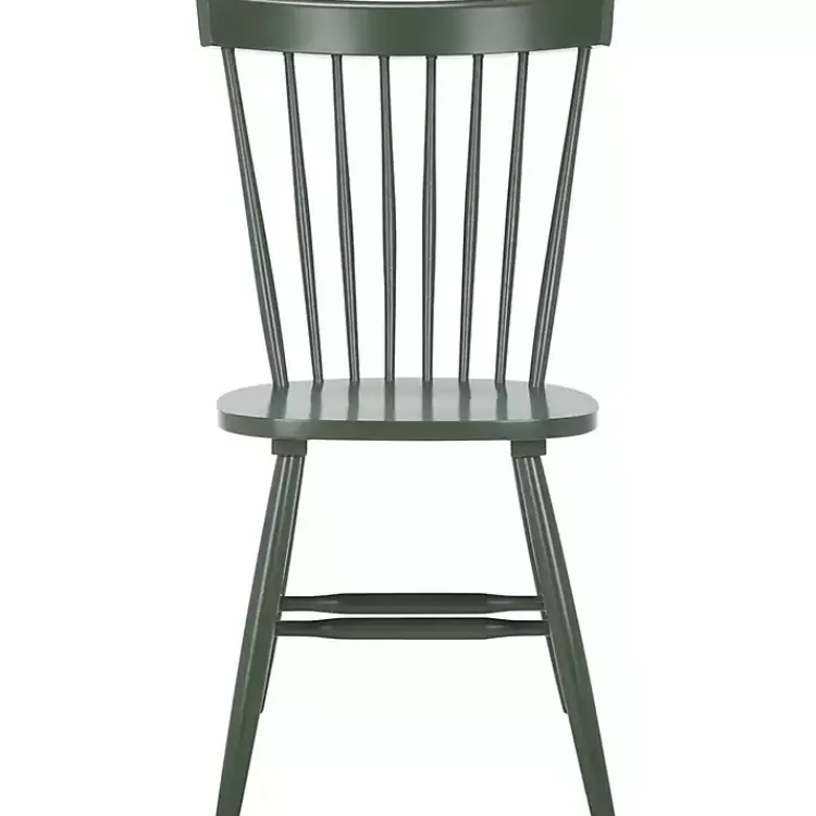 Kirklands Home Dining Chairs|Dark Parker Spindle Dining Chairs, Set of 2 Green