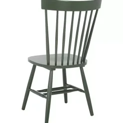 Kirklands Home Dining Chairs|Dark Parker Spindle Dining Chairs, Set of 2 Green
