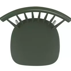 Kirklands Home Dining Chairs|Dark Parker Spindle Dining Chairs, Set of 2 Green